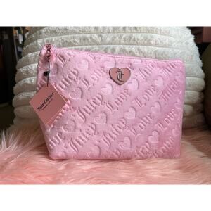 NWT Pink juicy Couture Cosmetic Makeup Bag